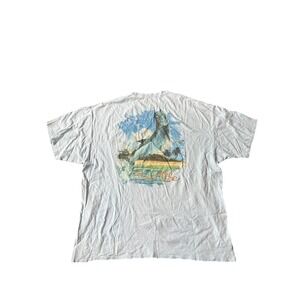 Salt Life SLX Mens T Shirt Blue Graphic 2XL Pocket Short Sleeve Fishing Crew